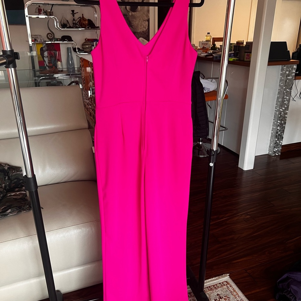Bright Pink Sleeveless Jumpsuit